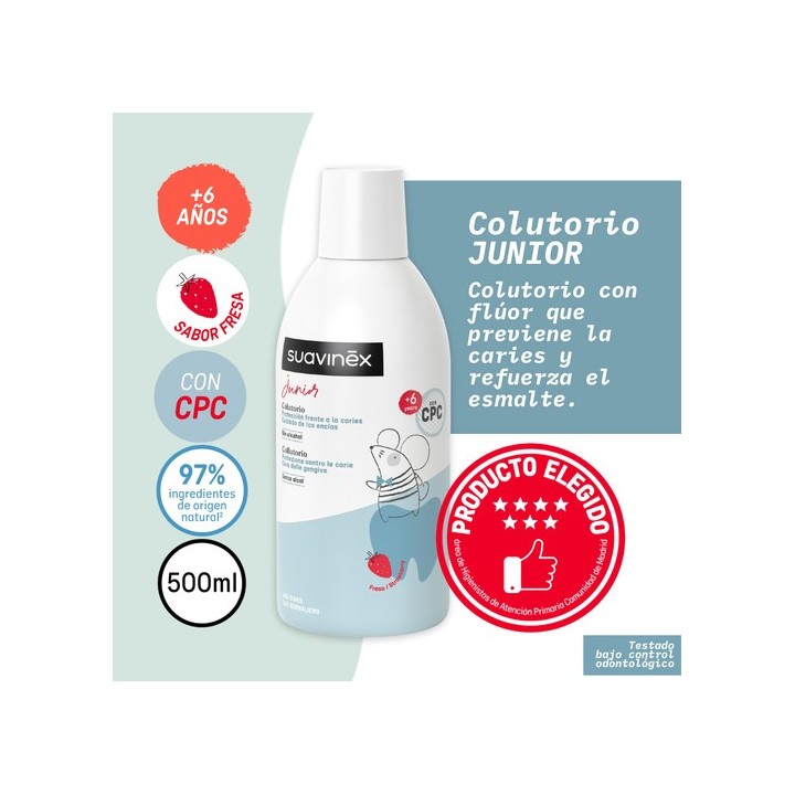 SUAVINEX COLUTORIO BUCAL JUNIOR 500 ML