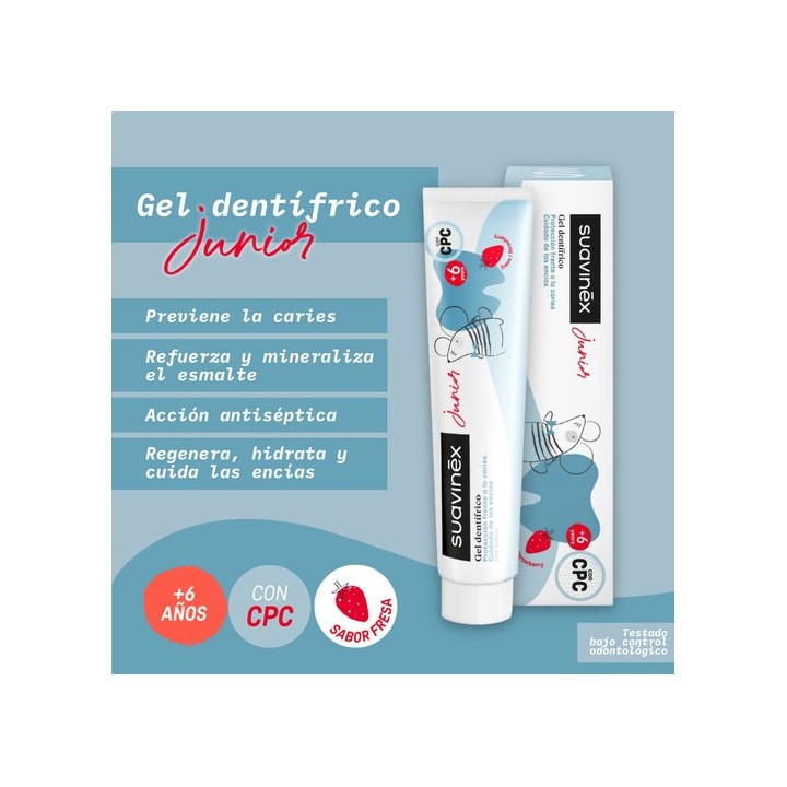 SUAVINEX PASTA DE DIENTES JUNIOR +6 AÑOS 75 ML